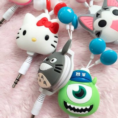 Tai nghe dây rút hình thú