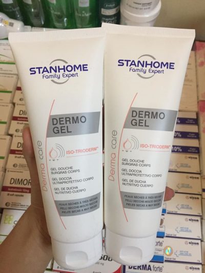 Sữa tắm không xà phòng cho da khô va a nhay cảm Stanhome Dermo Gel 250ml