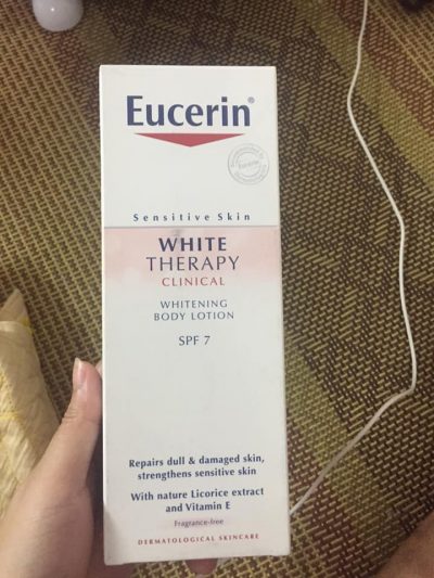 Sữa Dưỡng Thể Trắng Sáng Mịn Da Eucerin White Therapy SPF7