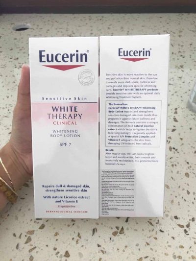 Sữa Dưỡng Thể Trắng Sáng Mịn Da Eucerin White Therapy SPF7