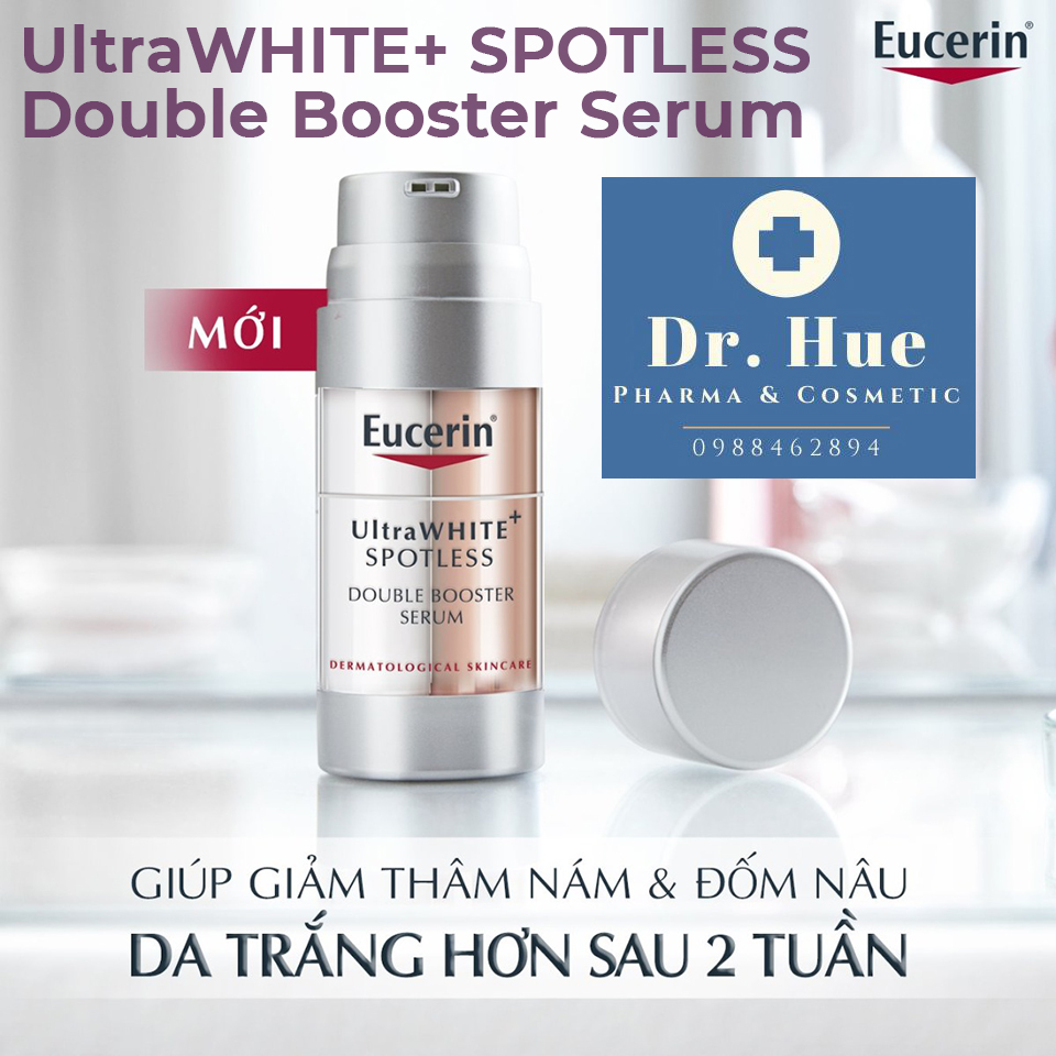 Tinh chất trị thâm nám và dưỡng trắng da Eucerin UltraWHITE Spotless Double Booster Serum 