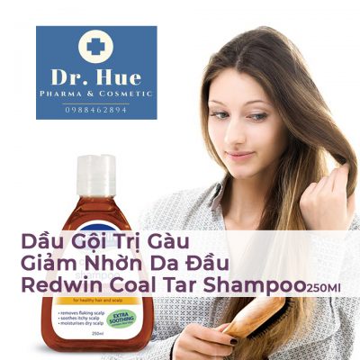 Dầu Gội Trị Gàu Và Giảm Nhờn Da Đầu Redwin Coal Tar Shampoo 250Ml