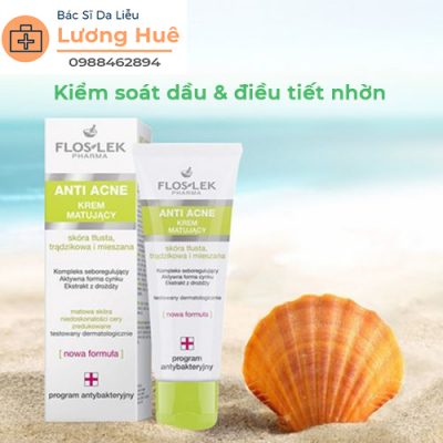 Kem kiểm soát dầu và điều tiết nhờn Floslek Mattifying Cream 50ml