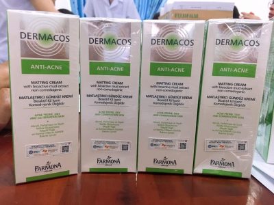 Kem kháng khuẩn ngừa mụn và giảm bóng nhờn DERMACOS ANTI ACNE MATTING CREAM 50ML