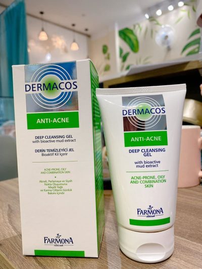 DERMACOS ANTI-ACNE DEEP CLEANSING GEL WITH BIOACTIVE MUD EXTRACT - FARMONA GEL RỬA MẶT KHÁNG KHUẨN ĐẶC TRỊ MỤN