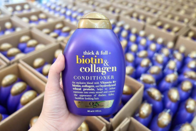 Bộ dầu gội - xả kích thích mọc tóc Biotin & Collagen OGX