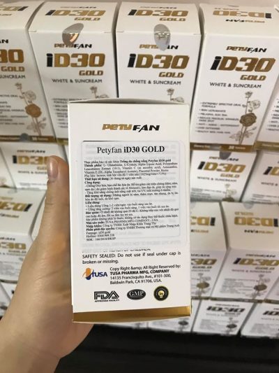 Viên uống chống nắng ID30 Gold white & suncream