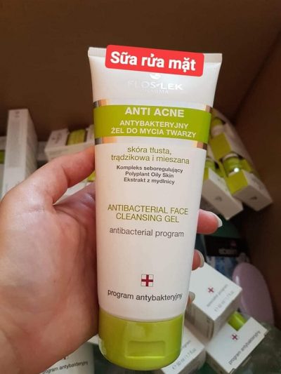 Sửa Rửa Mặt Diệt Khuẩn Ngừa Mụn Floslek Antibacterial Face Cleansing Gel 200ml