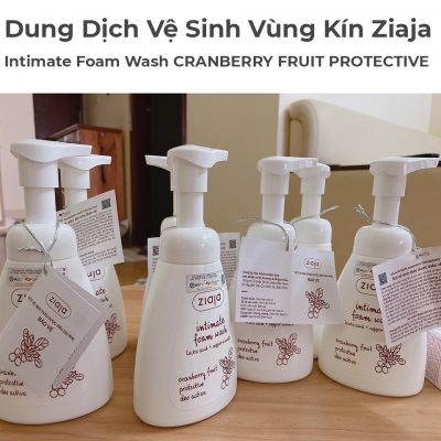 Dung Dịch Vệ Sinh Vùng Kín Ziaja Intimate Foam Wash CRANBERRY FRUIT PROTECTIVE 250ml-1