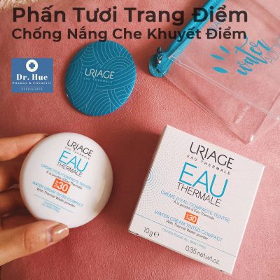 Phấn tươi trang điểm chống nắng che khuyết điểm Uriage Bariésun Water cream tinted compact SPF30