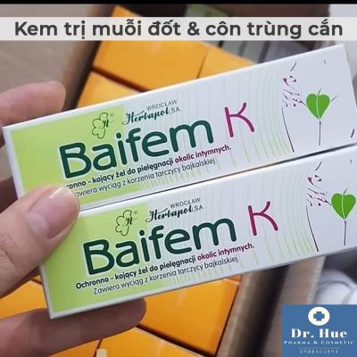 Kem trị muỗi đốt và côn trùng cắn Baifem K-7