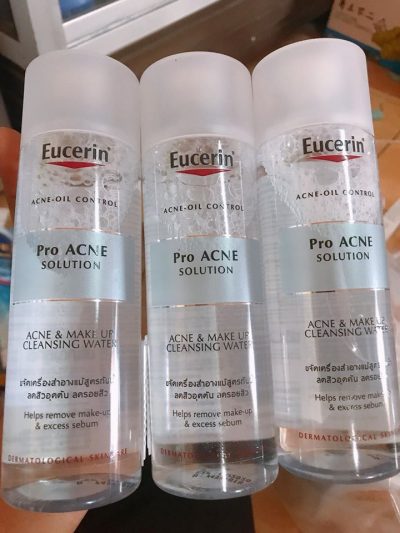 Nước Tẩy Trang Cho Da Dầu Mụn Eucerin Pro Acne Solution Make Up Cleansing Water 200ml