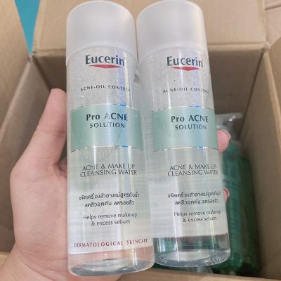 Nước Tẩy Trang Cho Da Dầu Mụn Eucerin Pro Acne Solution Make Up Cleansing Water 200ml