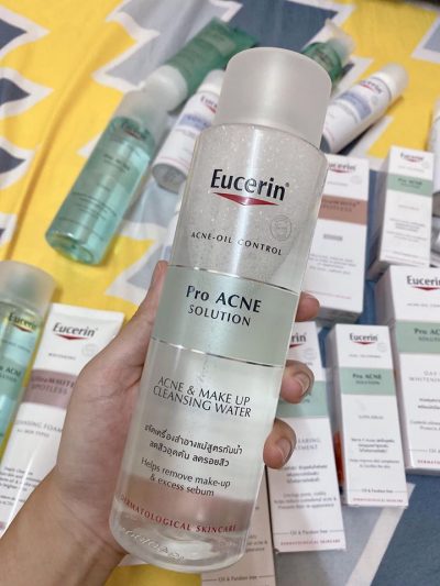 Nước Tẩy Trang Cho Da Dầu Mụn Eucerin Pro Acne Solution Make Up Cleansing Water 200ml