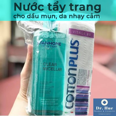 Nước Tẩy Trang Cho Dầu Mụn Và Da Nhạy Cảm Stanhome Clear Micellar 400ml