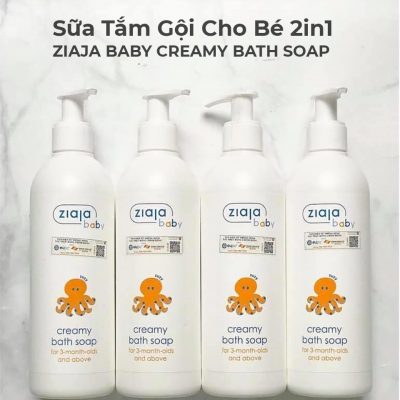 Sữa Tắm Gội Cho Bé 2in1 Ziaja BABY CREAMY BATH SOAP 300ml-1