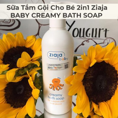 Sữa Tắm Gội Cho Bé 2in1 Ziaja BABY CREAMY BATH SOAP 300ml-8