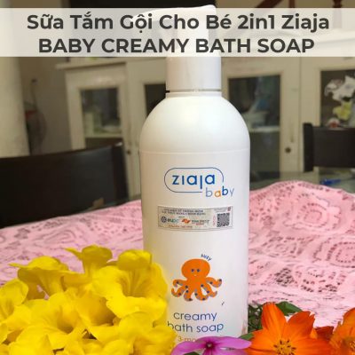 Sữa Tắm Gội Cho Bé 2in1 Ziaja BABY CREAMY BATH SOAP 300ml-9