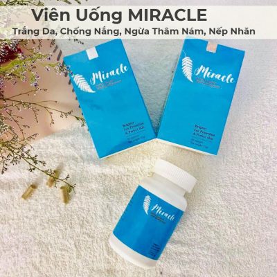 Viên Uống MIRACLE Trắng Da, Chống Nắng, Ngừa Thâm Nám, Nếp Nhăn-7