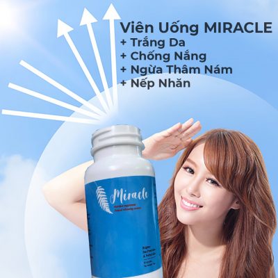 Viên Uống MIRACLE Trắng Da, Chống Nắng, Ngừa Thâm Nám, Nếp Nhăn-8