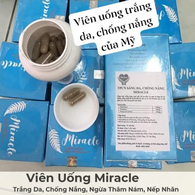 Viên Uống Miracle Trắng Da, Chống Nắng, Ngừa Thâm Nám, Nếp Nhăn-1