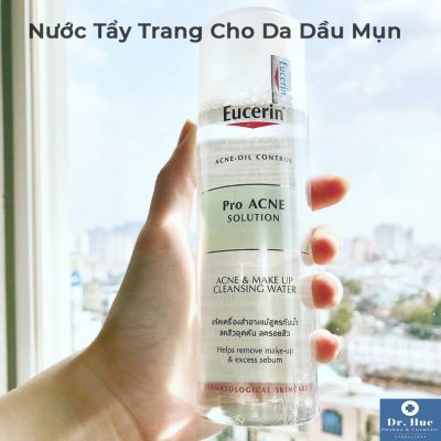 Nước Tẩy Trang Cho Da Dầu Mụn Eucerin Pro Acne Solution Make Up Cleansing Water 200ml