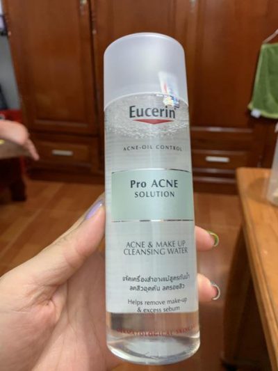 Nước Tẩy Trang Cho Da Dầu Mụn Eucerin Pro Acne Solution Make Up Cleansing Water 200ml