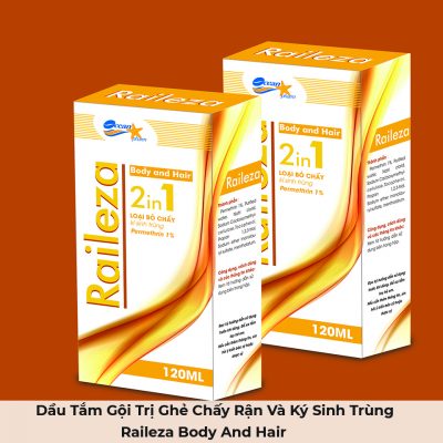 Dầu Tắm Gội Trị Ghẻ Chấy Rận Và Ký Sinh Trùng Raileza Body And Hair-1