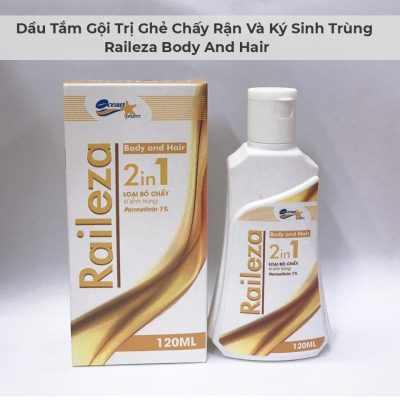 Dầu Tắm Gội Trị Ghẻ Chấy Rận Và Ký Sinh Trùng Raileza Body And Hair-4