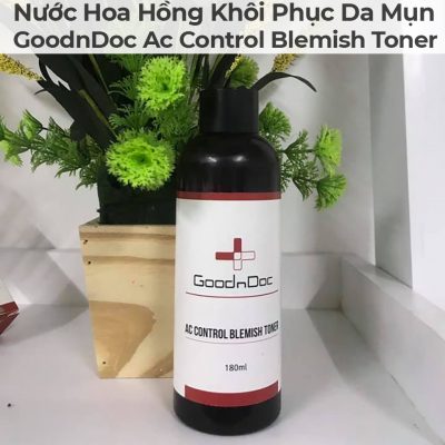 Nước Hoa Hồng Khôi Phục Da Mụn GoodnDoc Ac Control Blemish Toner-11