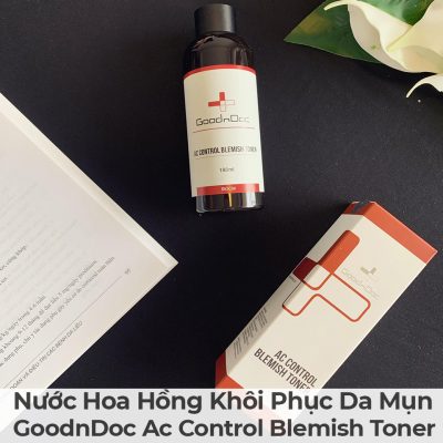 Nước Hoa Hồng Khôi Phục Da Mụn GoodnDoc Ac Control Blemish Toner-12