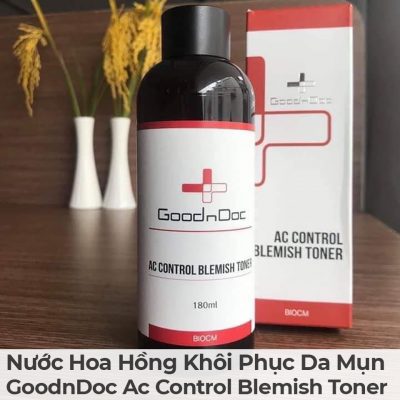 Nước Hoa Hồng Khôi Phục Da Mụn GoodnDoc Ac Control Blemish Toner-2