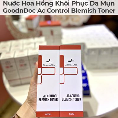 Nước Hoa Hồng Khôi Phục Da Mụn GoodnDoc Ac Control Blemish Toner-4