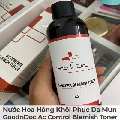 Nước Hoa Hồng Khôi Phục Da Mụn GoodnDoc Ac Control Blemish Toner-5