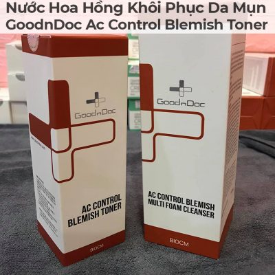 Nước Hoa Hồng Khôi Phục Da Mụn GoodnDoc Ac Control Blemish Toner-6