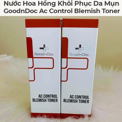 Nước Hoa Hồng Khôi Phục Da Mụn GoodnDoc Ac Control Blemish Toner-7