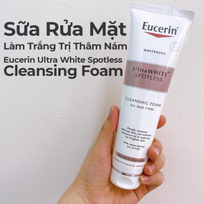 Sữa Rửa Mặt Làm Trắng Trị Thâm Nám Eucerin Ultra White Spotless Cleansing Foam-11