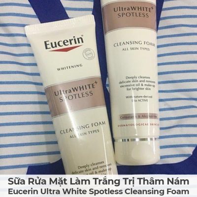 Sữa Rửa Mặt Làm Trắng Trị Thâm Nám Eucerin Ultra White Spotless Cleansing Foam-13