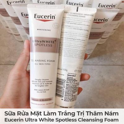 Sữa Rửa Mặt Làm Trắng Trị Thâm Nám Eucerin Ultra White Spotless Cleansing Foam-2