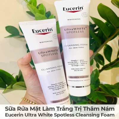 Sữa Rửa Mặt Làm Trắng Trị Thâm Nám Eucerin Ultra White Spotless Cleansing Foam-3