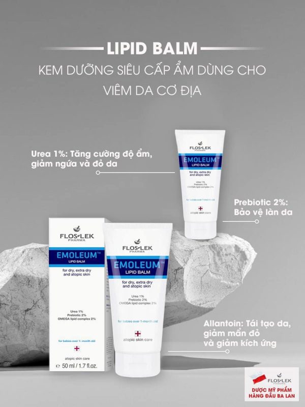 Kem Dưỡng Ẩm Floslek Emoleum Lipid Balm 50ml-8