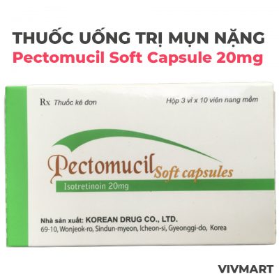 Thuốc Uống Trị Mụn Nặng Pectomucil Soft Capsules 20mg-2