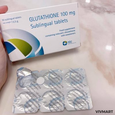 Viên Ngậm Trắng Da Glutathione 100mg-4