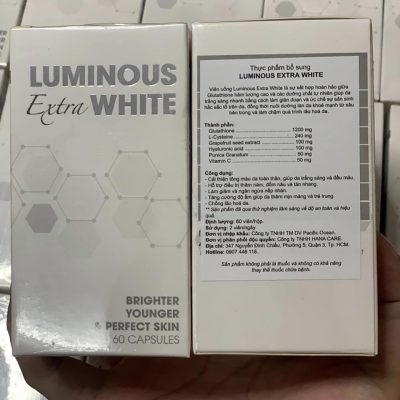 Viên Uống Luminous Extra White Trắng Da, Chống Nắng, Giảm Nám Mờ Đốm Nâu, Thâm Mụn, Hạn Chế Lão Hoá-2