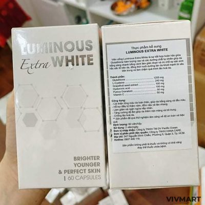 Viên Uống Luminous Extra White Trắng Da, Chống Nắng, Giảm Nám Mờ Đốm Nâu, Thâm Mụn, Hạn Chế Lão Hoá-8