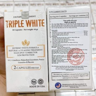 Viên Uống Triple White - Viên Uống Trắng Da, Chống Nắng, Giảm Thâm, Giảm Sạm Nám Da-6