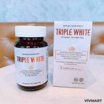 Viên Uống Triple White - Viên Uống Trắng Da, Chống Nắng, Giảm Thâm, Giảm Sạm Nám Da-9