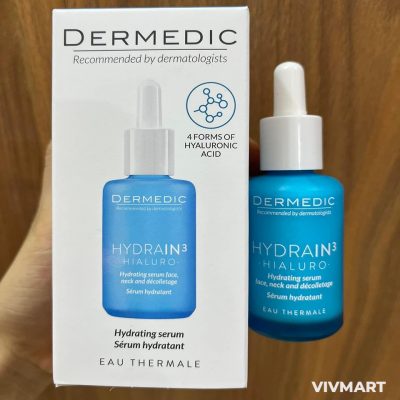 Serum Cấp Ẩm Sâu Cho Da Khô Dermedic Hydrain3 Hialuro Hydrating Serum For Face Neck And Decolltage 30ml-4