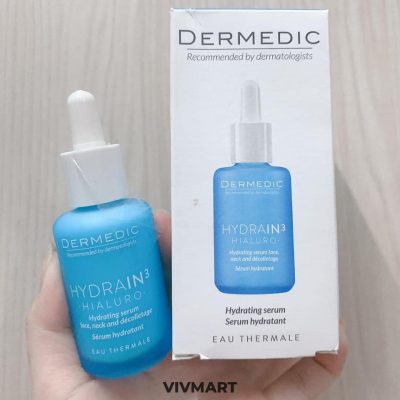 Serum Cấp Ẩm Sâu Cho Da Khô Dermedic Hydrain3 Hialuro Hydrating Serum For Face Neck And Decolltage 30ml-7