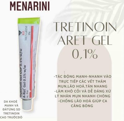 Tretinoin Gel USP Aret 0.01 Điều Trị Mụn Chống Lão Hóa Da-6